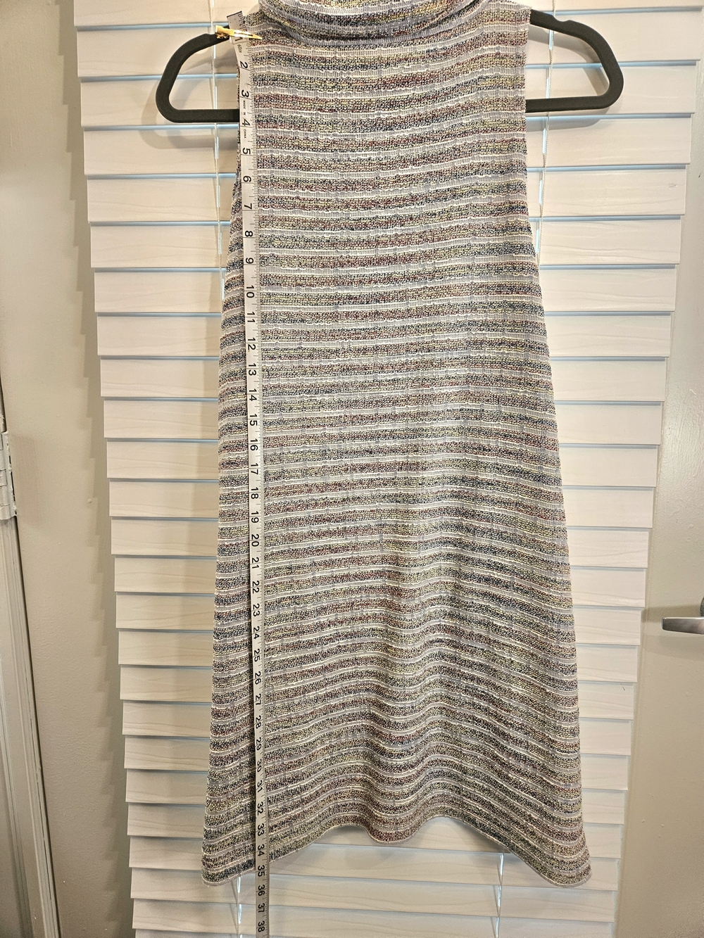 Anthropologie Akemi + Kin Striped Sleeveless Turtleneck Tunic Dress Size Large - Picture 3 of 6